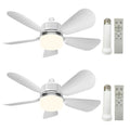 2Pack Socket Fan Light With Remote, Screw in Ceiling Fans with Dimmable Light, 3 Colors 3000K-6500K,Smart Ceiling Fan Light Kit Bulb for Bedroom Living Room Kitchen Garage Dinning Room