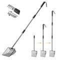 PETOCAT Cat Litter Scoop 43 inch Metal Litter Scooper with Stainless Steel Long Handle, Upgraded Large Kitty Box Scooper Heavy Duty Deep Shovel for Fast Sifting, Dog Waste Scooops for Outside Pet Poop