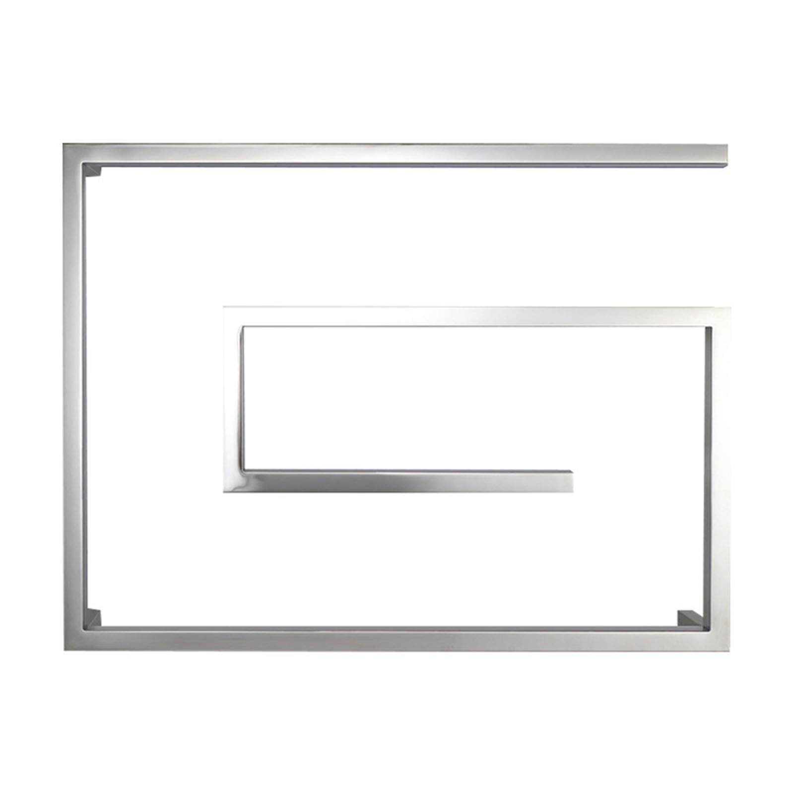 Chrome Towel Warmer Rack Radiator Wall Mount Towel Rail Square Bars,Electric Towel Racks, Bathroom Towel Drying Rack for Home, Hotel