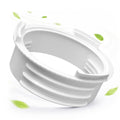 Angooni Portable Air Conditioner Hose Coupler - Universal 5.1" to 5.9 Inch AC Exhaust Hose Connector - Anti-Leak AC Hose Adapter for Clockwise & Counter-Clockwise Threads, PVC (White)