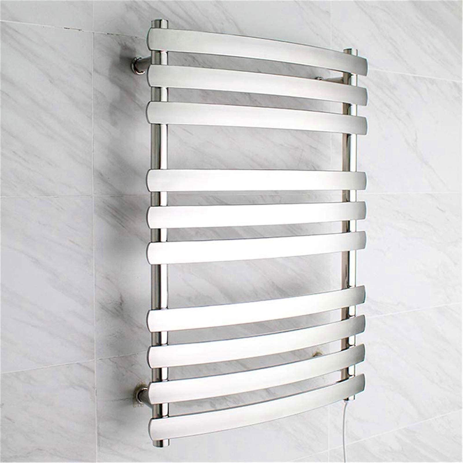 Heated Towel Rail Rails Towel Warmer,Towel Rack, Towel Warmer Electric Wall Mounted Stainless Steel 10-Bar IP56 Waterproof Rapid Heating Towel Dryer Home Bathroom Accessories (Colo
