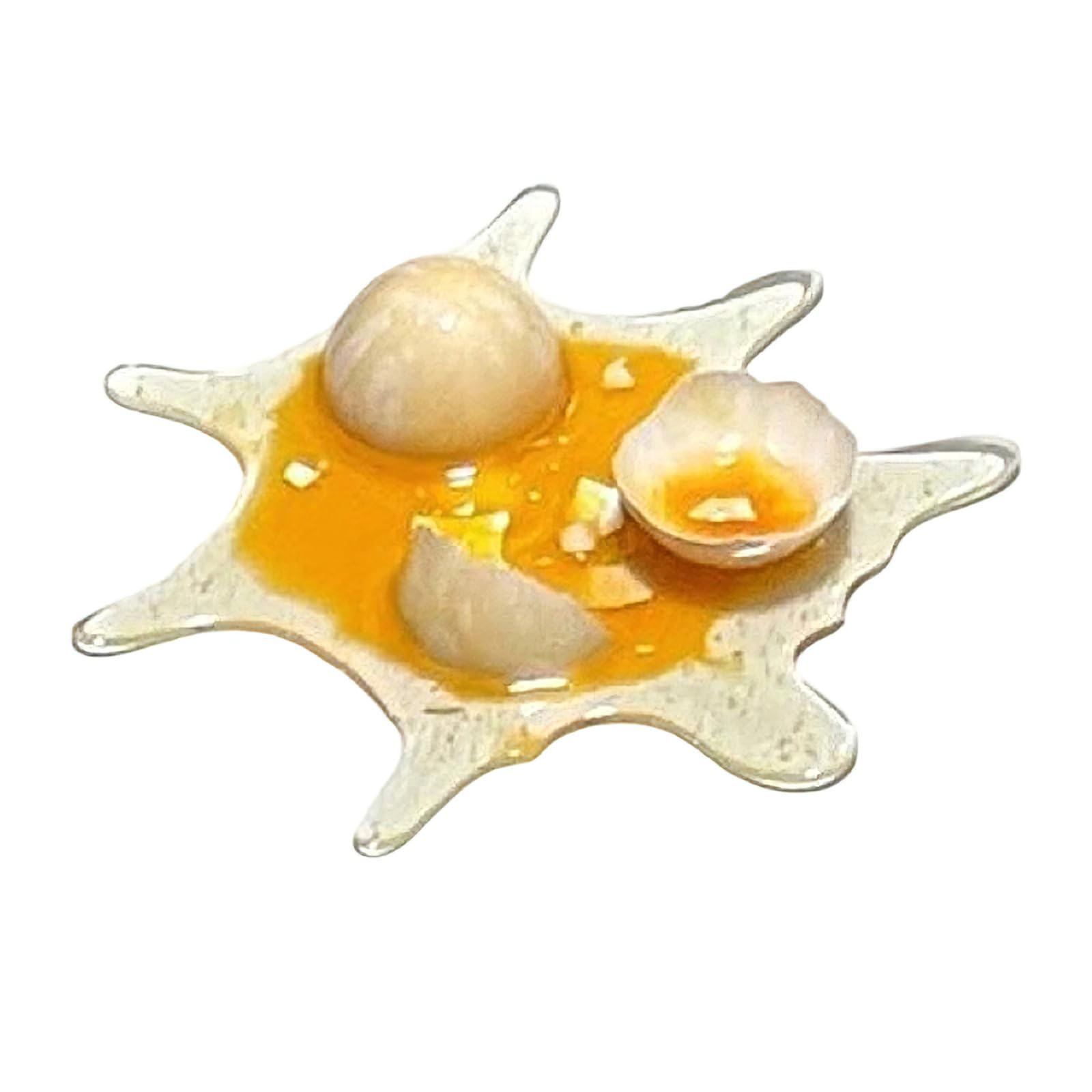 Prank Eggs Toy, Novelty Gag Gift, Fake Food Prop & Phone Stand for Desk, Funny Social Jokes and Party Gags