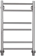Heated Towel Rail Rails Electric Towel Rack, 180° Rotatable Hot Towel Warmer, Bathroom WallMounted Stainless Steel Towel Rack and Drying Rack,Polish Chrome,6,HardWire (