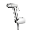 Cloth Diaper Sprayer Kit Abs Chrome Handheld Bidet Sprayer Toilet Kit Round Toilet Sprayer Wall Mounted Bathroom Washroom Set with 1.5 M Stainless Steel Shower Hose