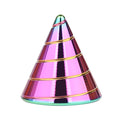 Desk Toys Spinning Top, Conicalness Detail Kinetic Desk Toys, Spinning Tops for Kids, Fidget Toys Adults, Physics Toys Novelty Amusements (Rainbow-A)