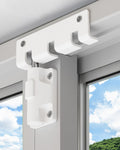 Sliding Door Lock Window Locks for Patio Sliding Glass Door Foot Locks for Front Door Security Bar Stoppers Top Horizontal Childproof Keyless Safety Lock from Inside Home Apartment Hotel Essentials