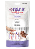 Café Nara - Tuna Lickable Treat for Cats - Supports Pet Hydration - Wet Cat Food/Meal Topper - Traceable Ingredients - Wheat, Corn & Soy Free - Non-GMO - 0.5 oz - 4 Tubes - 1 Pack