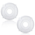 2 Pieces PU Ceiling Medallion Decorative Ceiling Fan Medallion Round Home Lighting for Light Fixtures Chandeliers, 12" od x 3.5" ID(White)