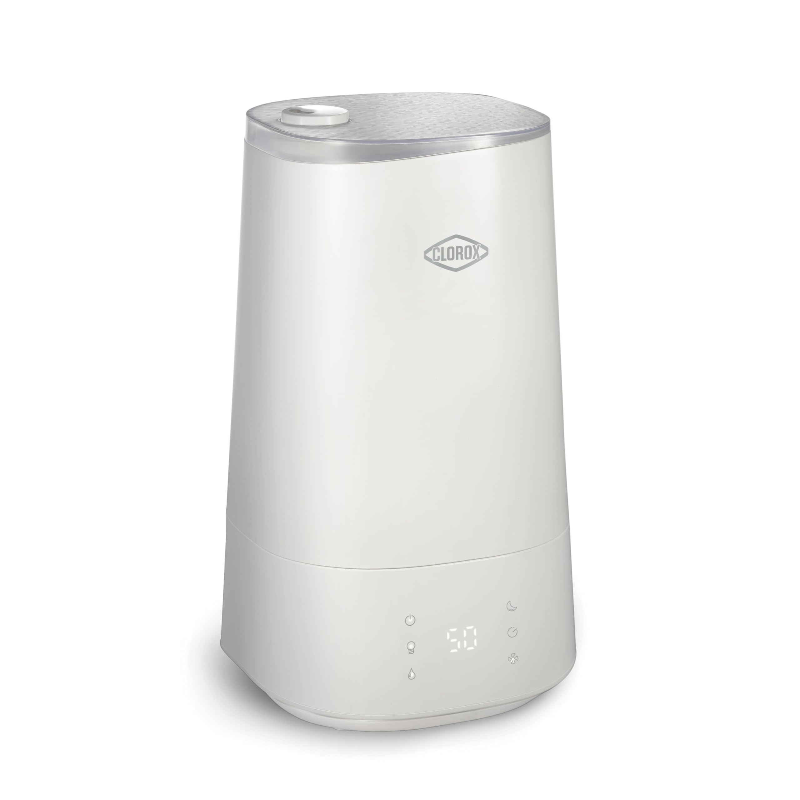 Clorox Air Humidifier for BedRoom with UV LED Light to Reduce Germs and Bacteria, Whisper Quiet, 4L Water Tank for up to 40 Hours of Continuous Steam, Ultra Clean Cool Mist, White (11080)
