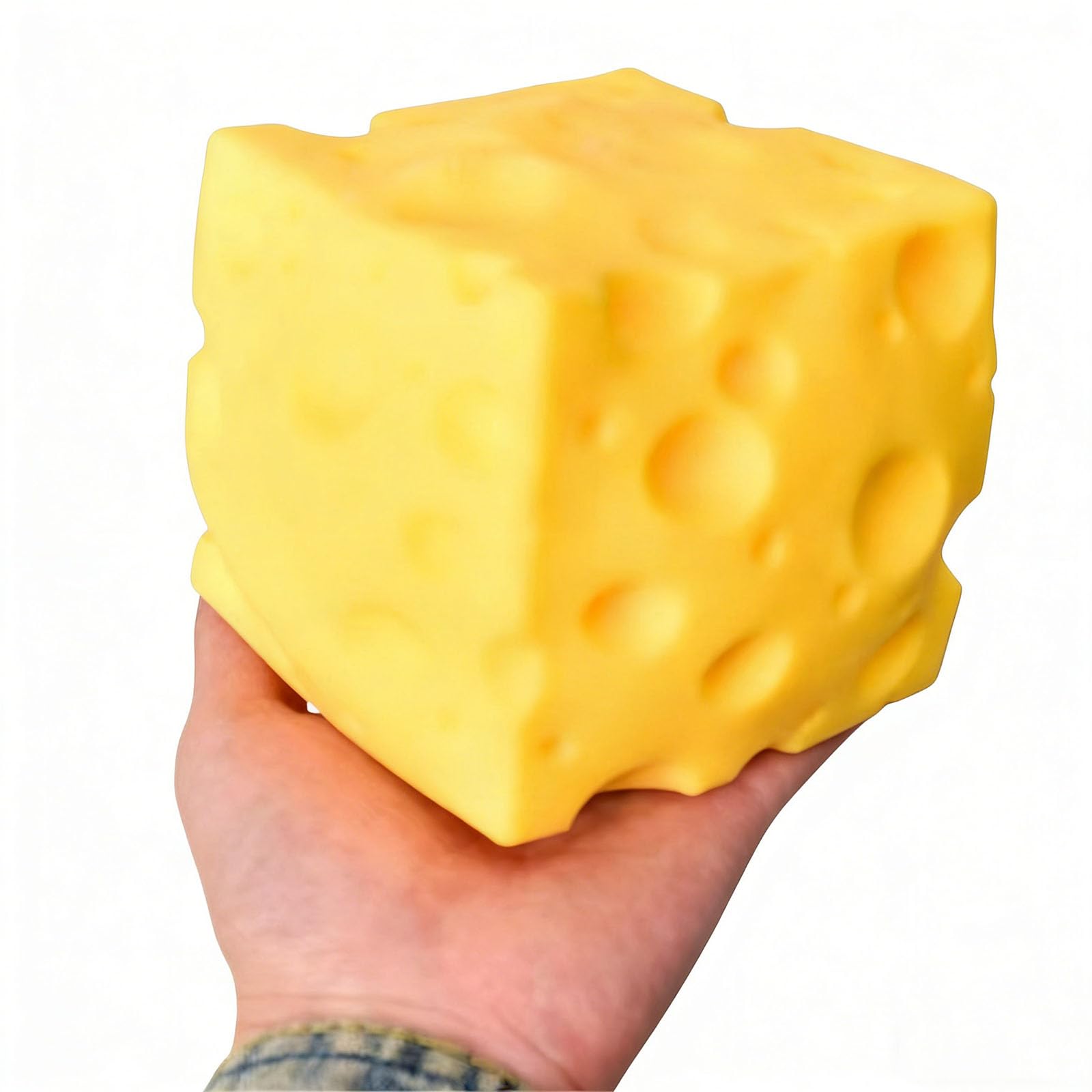 Big Yellow Cheese Squeeze Toy,Stress Balls for Adults,Miniature Novelty Toys,Rebounding Sensory,Help for Relax,Focus,Suitable for Students, Adults and All Kinds of People