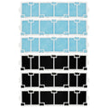 6 Pack MAC-2330FT-E MAC-3000FT-E Filter Bundle for Mitsubishi Electric MAC-2330FT-E and MAC-3000FT-E Air Conditioner, Anti-Allergy, Included Enzyme and Deodorizing Filters Frames