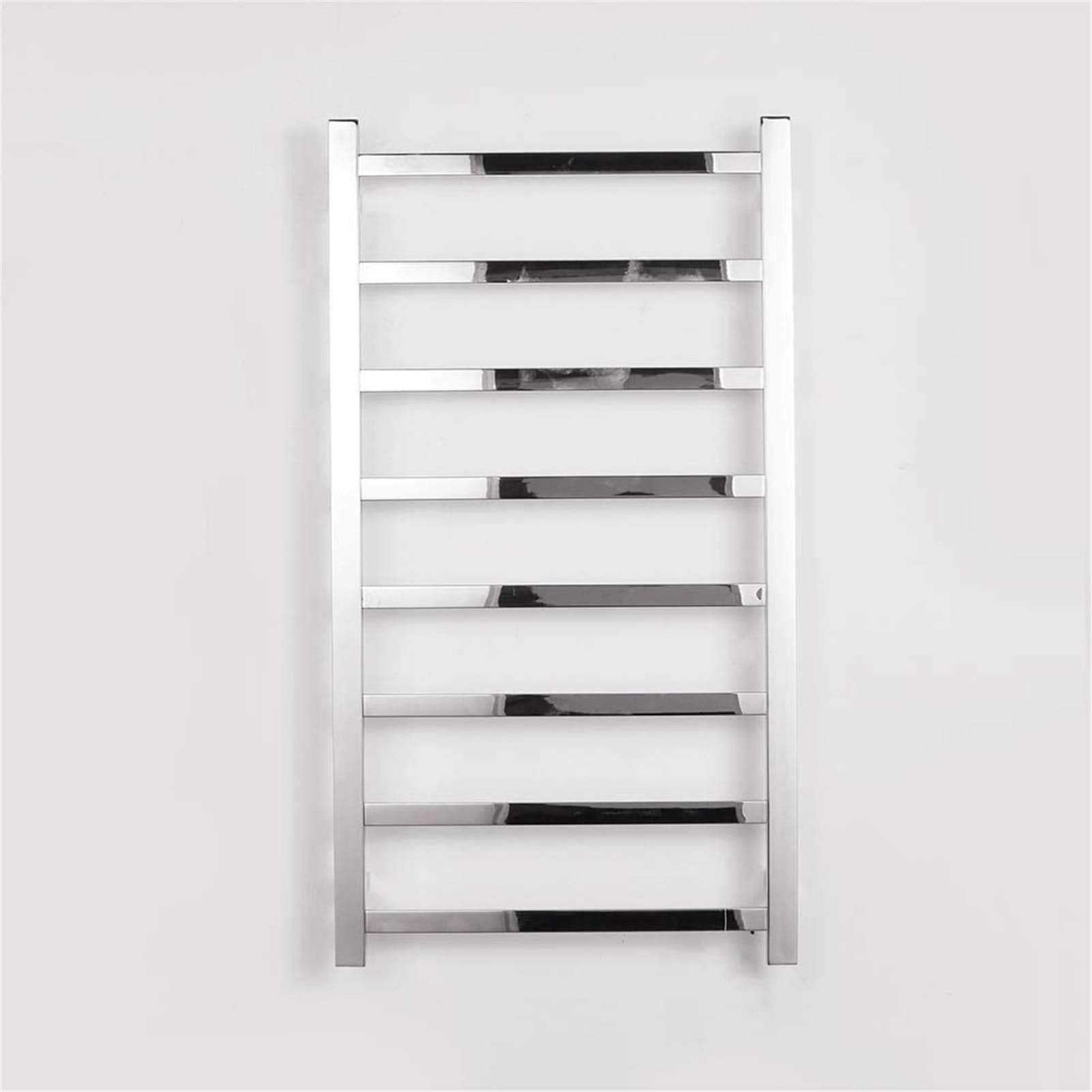 Heated Towel Rail Bathroom Wall Heater Towel Warmer,Flat Straight Electric Towel Rack,Stainless Steel Towel Warmers,Wall Mount Radiator Bathroom Drying Rack,1100×600Mm-80W