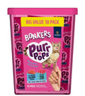 Bonkers Purrpops Freeze-Dried Cat Treats, 2-18 Pack Variety Bundle with Salmon & Tuna, Catnip & Chicken Flavors, Plus 2 Cat Pom Pom Balls Toy