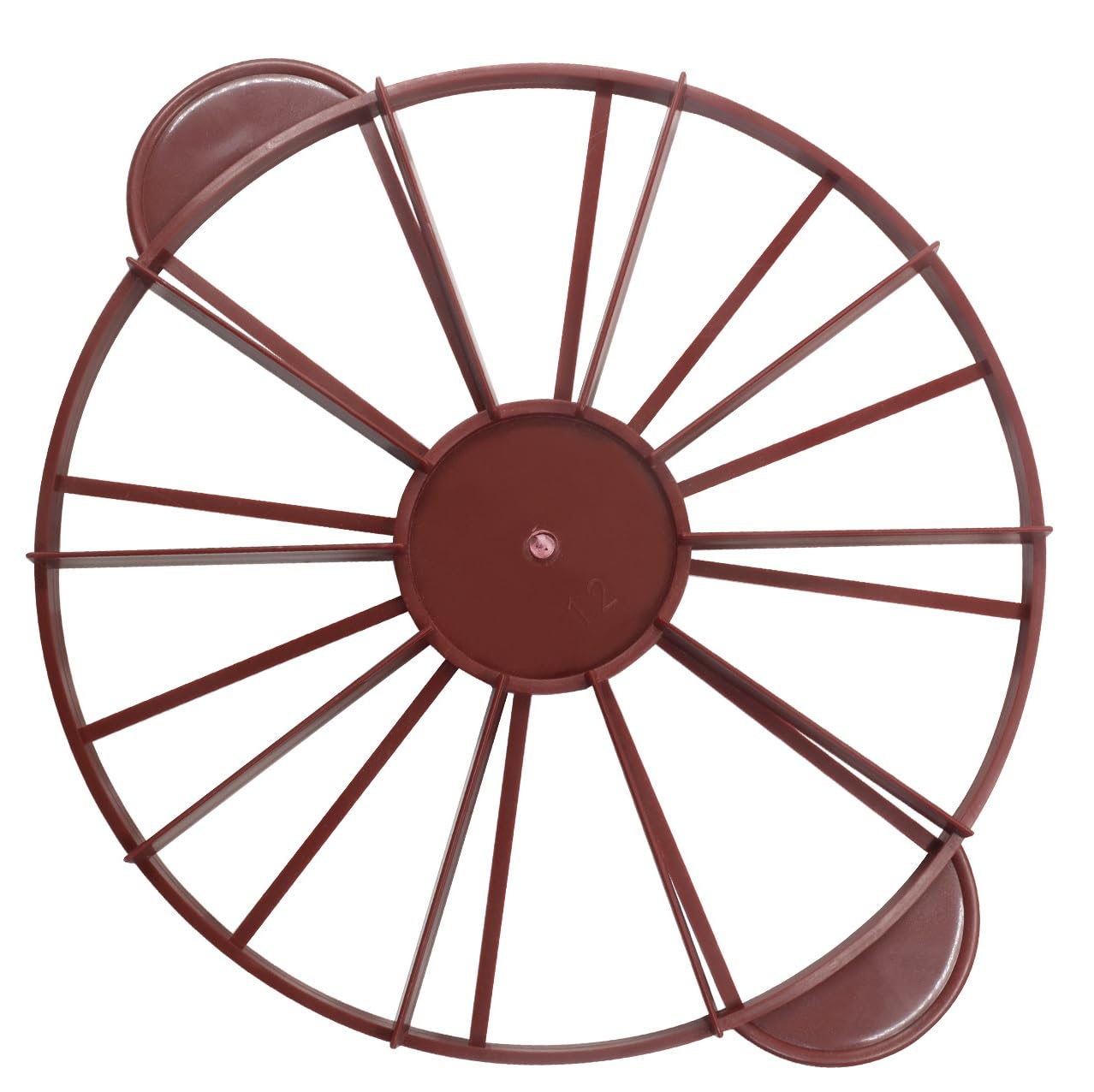 Cake Portion Marker - 10/12 Slice Divider for Perfectly Even Cake Cutting, Coffee-Colored Polypropylene Cake Slicer with Double-Sided Markings for Easy Pressing, Baking & Pastry Decorating