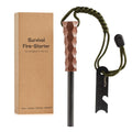 Ferro Rod Fire Starter, Survival Flint and Steel Fire Starter Kit for Hiking, Bushcraft,Camping Essentials Gear, Emergency Supplies - Ideal Gift for Explorers