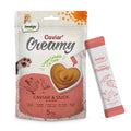 Caviar Creamy Lickable Cat Treats Snack Kitty Treats for Training 5 Pack, (50g, Duck)