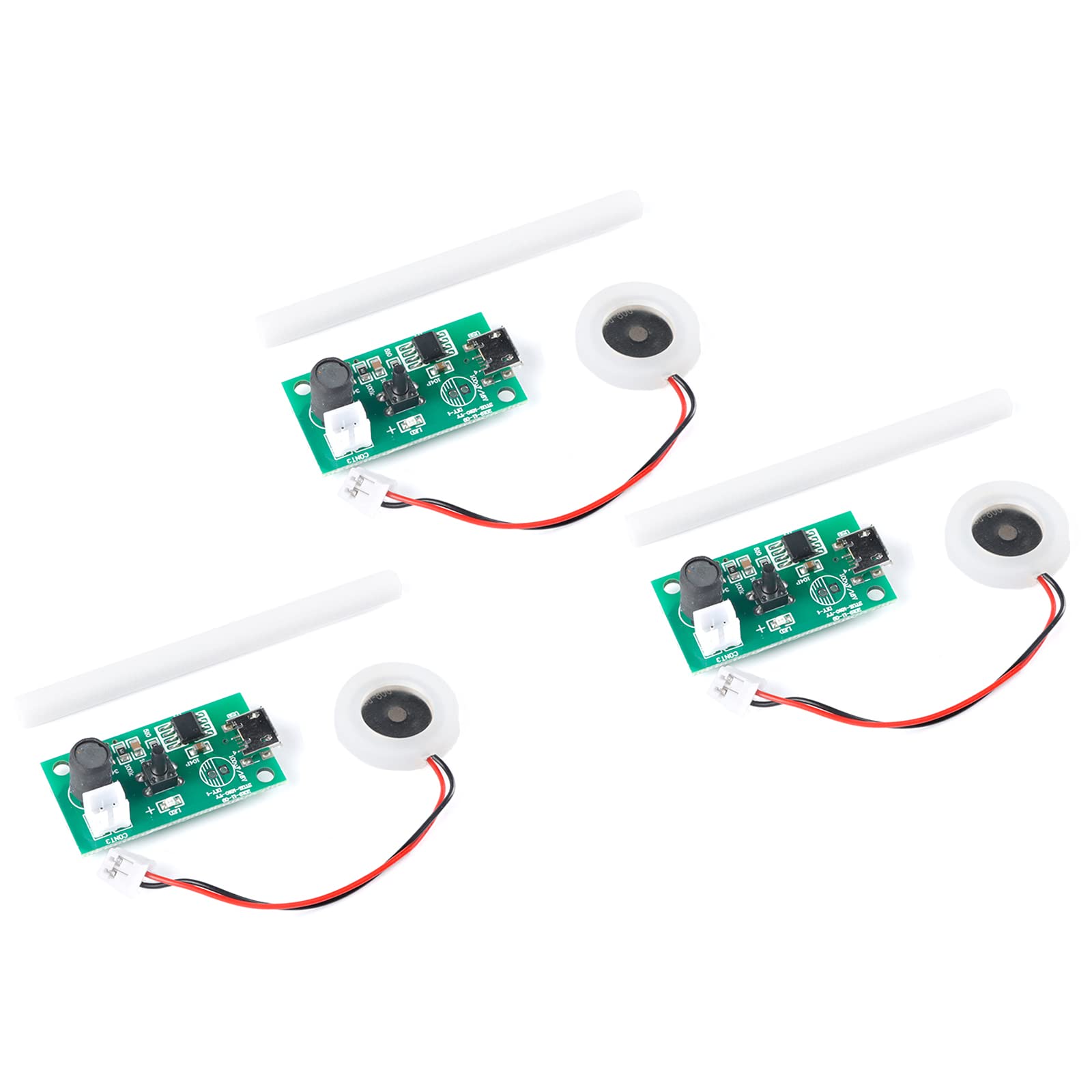 3Pcs USB Humidifier Module USB Spray Module Circuit Board Atomization Module 5V Atomization Plate Circuit Board Atomization Module Atomizer DIY Incubation Experimental Equipment