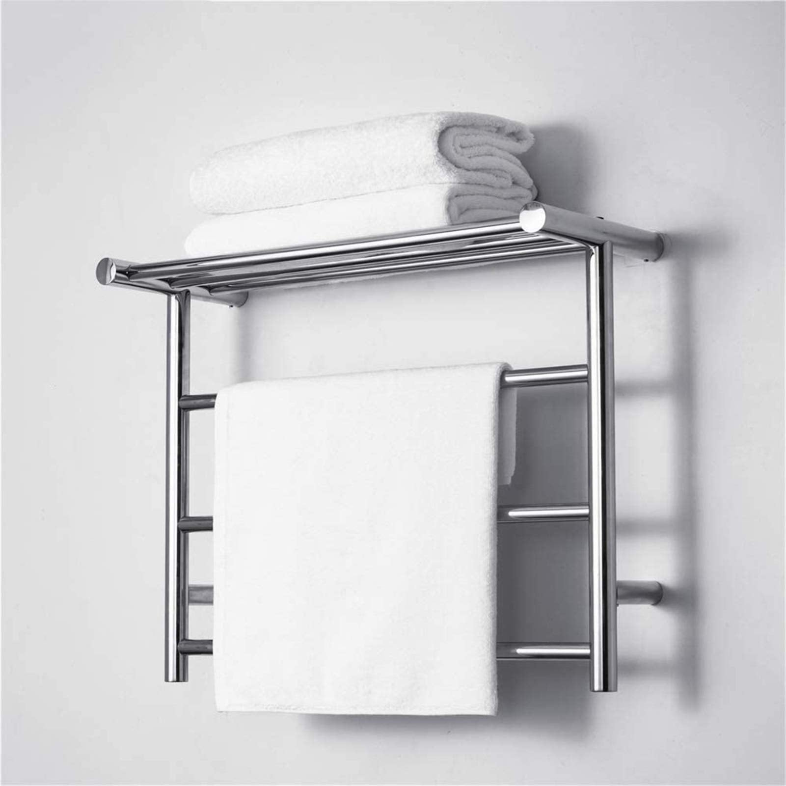Bathroom Wall Heater Towel Bar, Electric Towel Warmer, Wall Mounted Towel Warmer, Stainless Steel, 480 X 610 X 230Mm,Open Wire