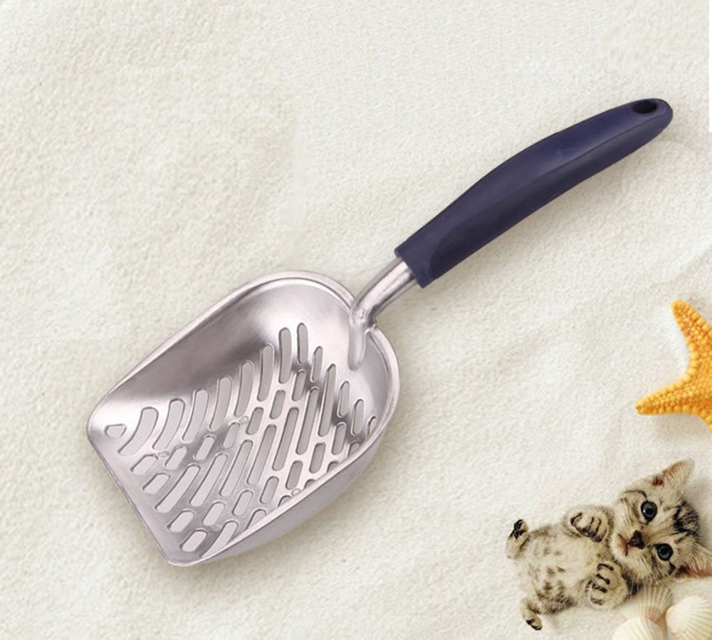 Cat Litter Box Poop Scoop Endurance Stainless Steel Kitty Litter Boxes Scooper Big Size