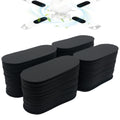 40 Pack Ceiling Fan Filters for Blades, Black Ceiling Fan Air Purifier Pads, Dust Catcher Activated Coconut Carbon Ceiling Fan Filter Accessories