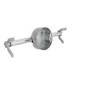 RACO RETRO-BRACE 936 1.5-in. Deep Ceiling Fan Box for Old Work 2.5-in. Knockouts, Old Work Electrical Box, Adjustable Brace, and Mounting Bracket for Ceiling Light Fixtures & Chandelier Fans