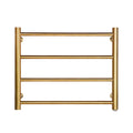 Electric Towel Warmer Wall Mounted Towels Heating Rack 4 Bar Stainless Steel Drying Rail for Home Bathroom Space Saving