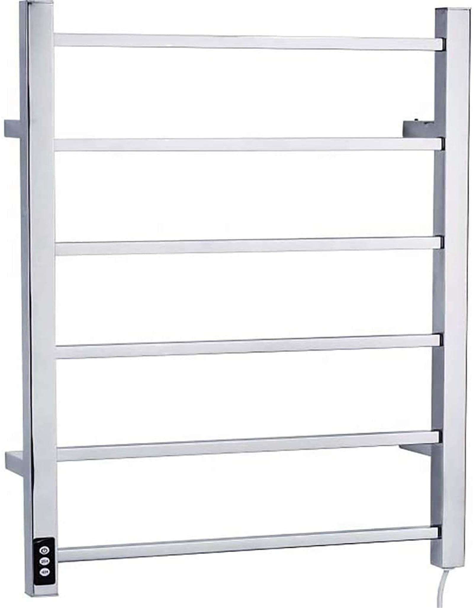 Heated Towel Rail Rails Towel Warmer,Heated Towel Rack, Electric Towel Warmer Wall-Mounted Stainless Steel Heated IP56 Waterproof Towel Drying Bar for Bathroom, Sauna (Color : Plug