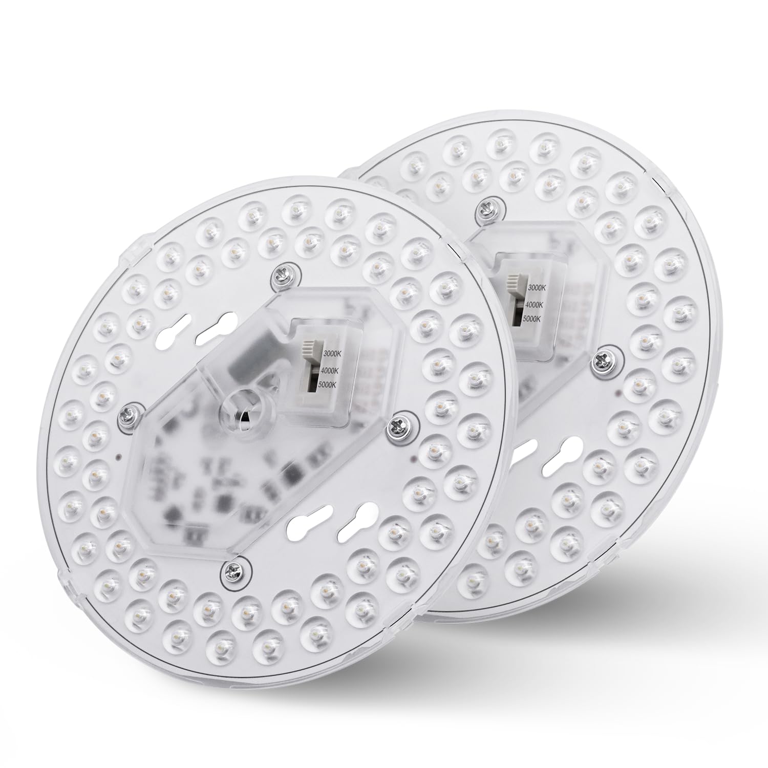 2 Pack LED Light Engine Retrofit Kit, 6inch 24W 2200Lm, 3CCT 3000K/4000K/5000K Dimmable, Ceiling Fan Kits, for Light, Pendant, Lantern