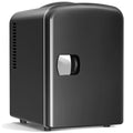 Antarctic Star 4L/6 Can Portable Mini Fridge,Personal Compact Refrigerator,Small Cooler for Food,Drinks or Skin Care, AC/DC for Bedroom, Car, Office & Dorm, Black