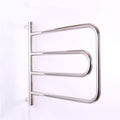 Bathroom Wall Heater Electric Heating Towel Warmer, Removable Heating Towel Rack, Round Tube Stainless Steel Mirror Constant Temperature Cloth Towel Heated Drying Rack