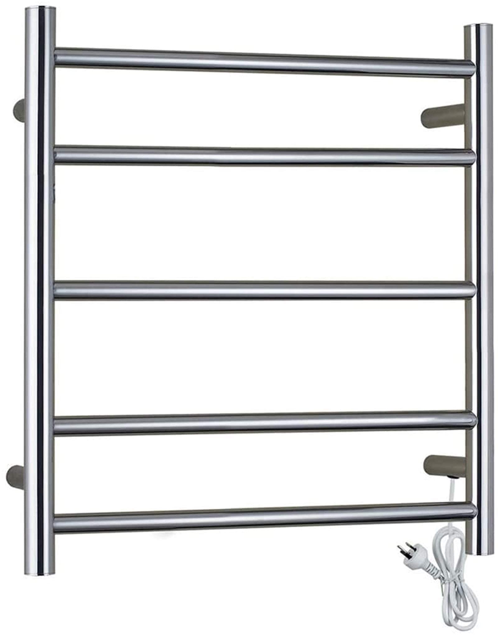 LUNEZY Heated Towel Rail Rails Wall Mounted Towel Warmer, Electric Towel Warmer Rack Brushed Nickel Stainless Steel Heated Bars Towel Drying Rack Heated for Bathroom (Size : Plug in)