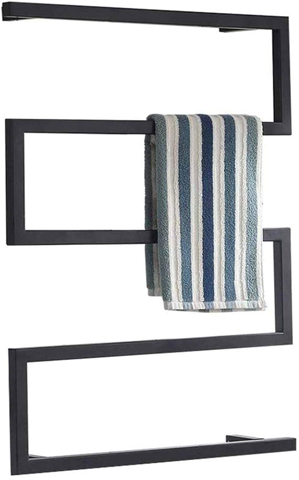 Heated Towel Rail Rails Towel Warmer Rack, Electric WallMounted Heated Towel Rack, Stainless Steel Heated Towel Rack Chrome Polished Finished for Bathroom,Plugin (Color : Plugin)