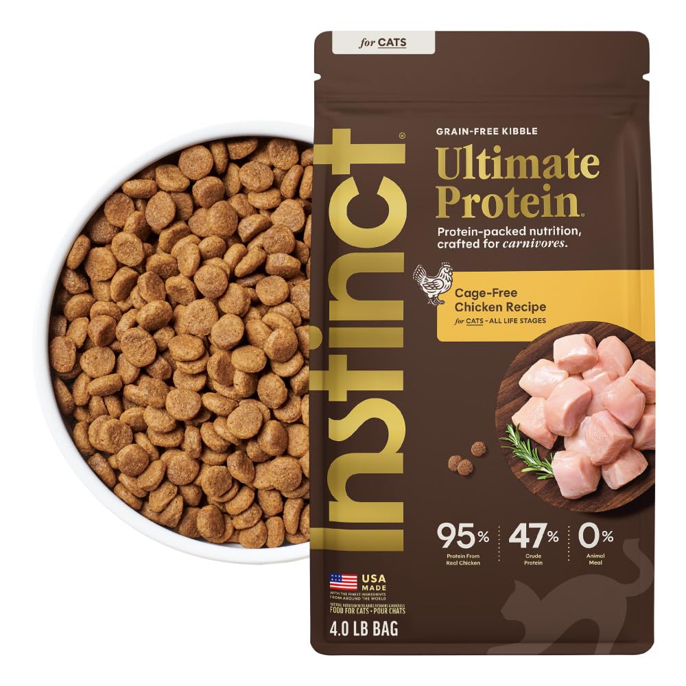 Instinct Ultimate Protein, Natural Dry Cat Food, Grain Free Recipe - Cage Free Chicken, 4 lb. Bag