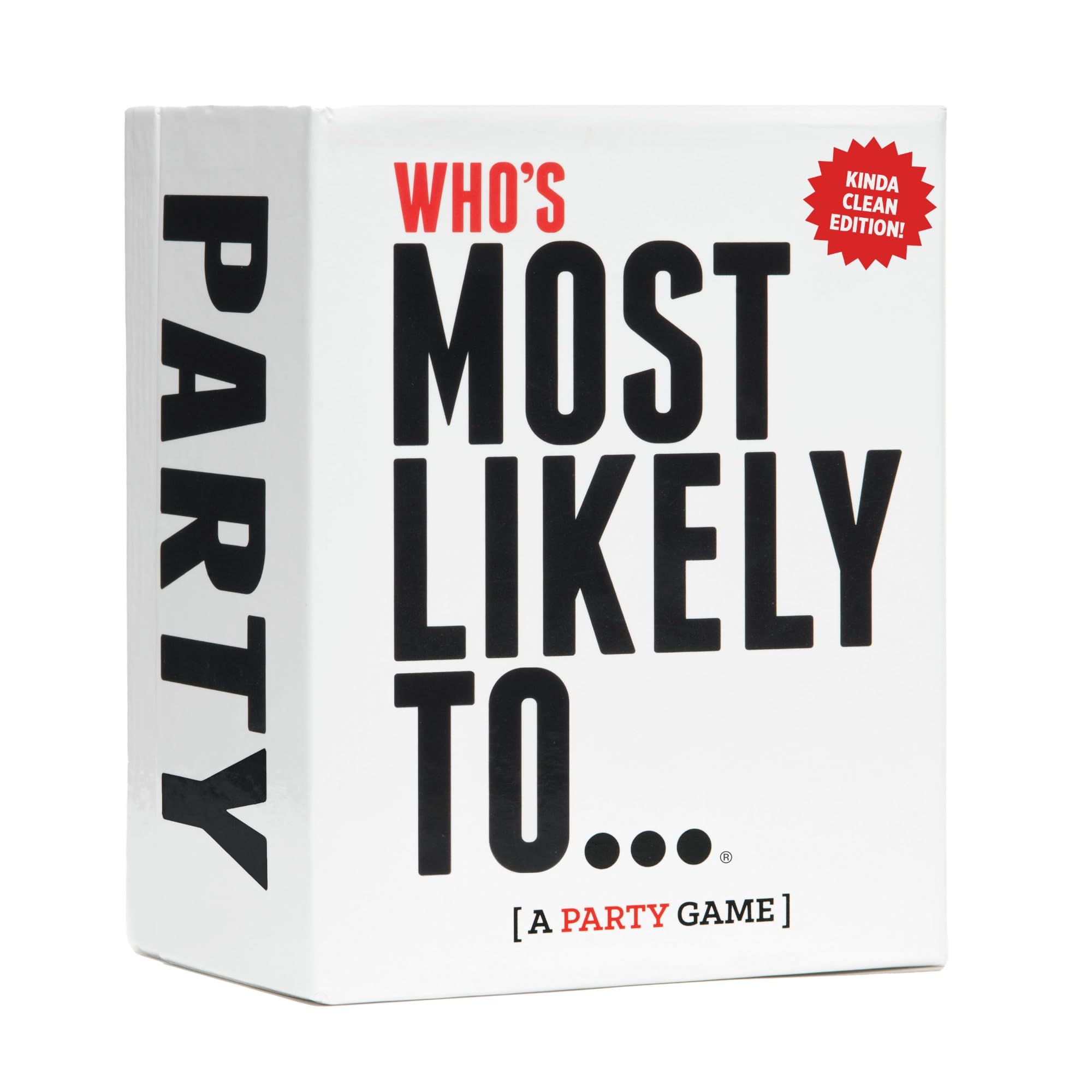 DSS Games Who's Most Likely to...Kinda Clean Family Edition [A Party Game | Great for Adults & Teens | Game Nights & Big Groups | Ages 14+]