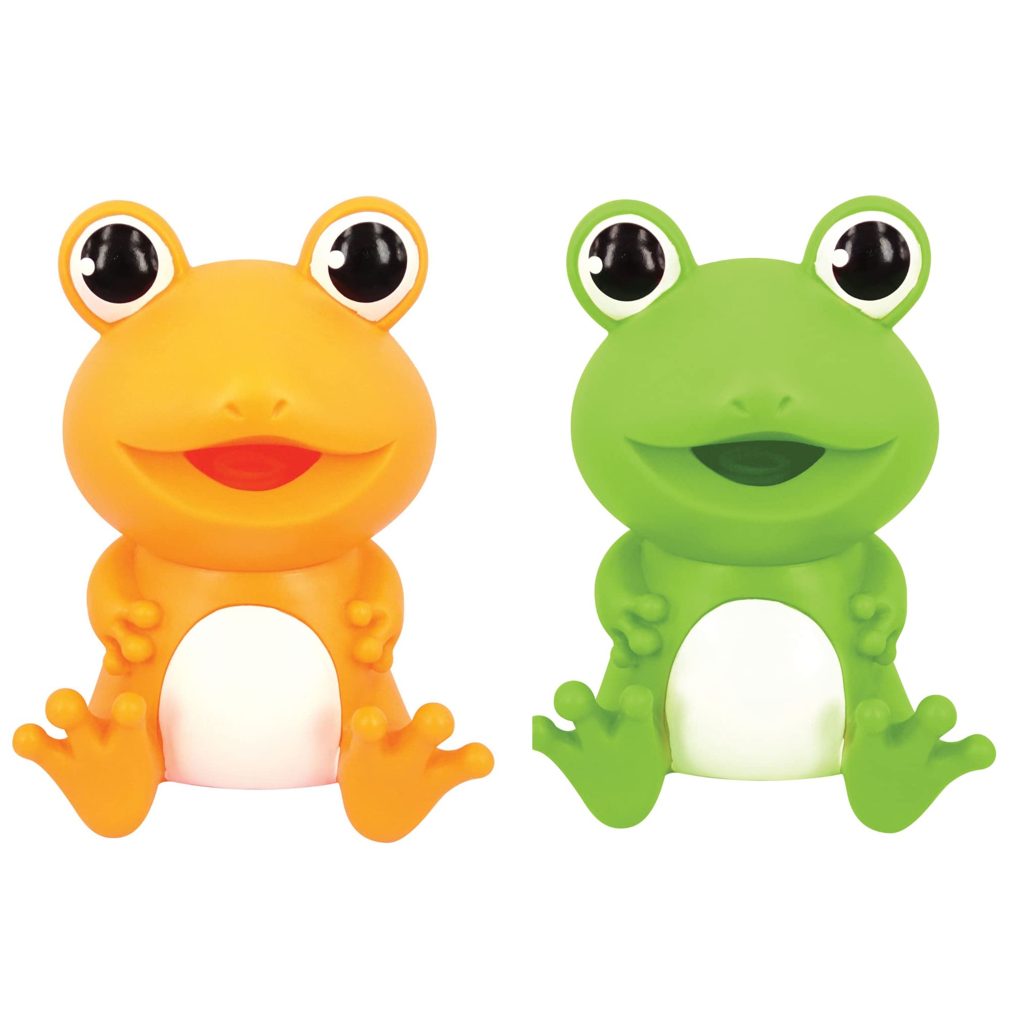 Baby Squeaky Toy Squeeze Party Favors Toys for Boys Novelty Toys & Amusements Screaming Rubber Gag Gifts Small Animal Toys Funny Dog Toys 6-8In Baby Sensory Toys 2PK(Squeeze Me Froggy 2PK)