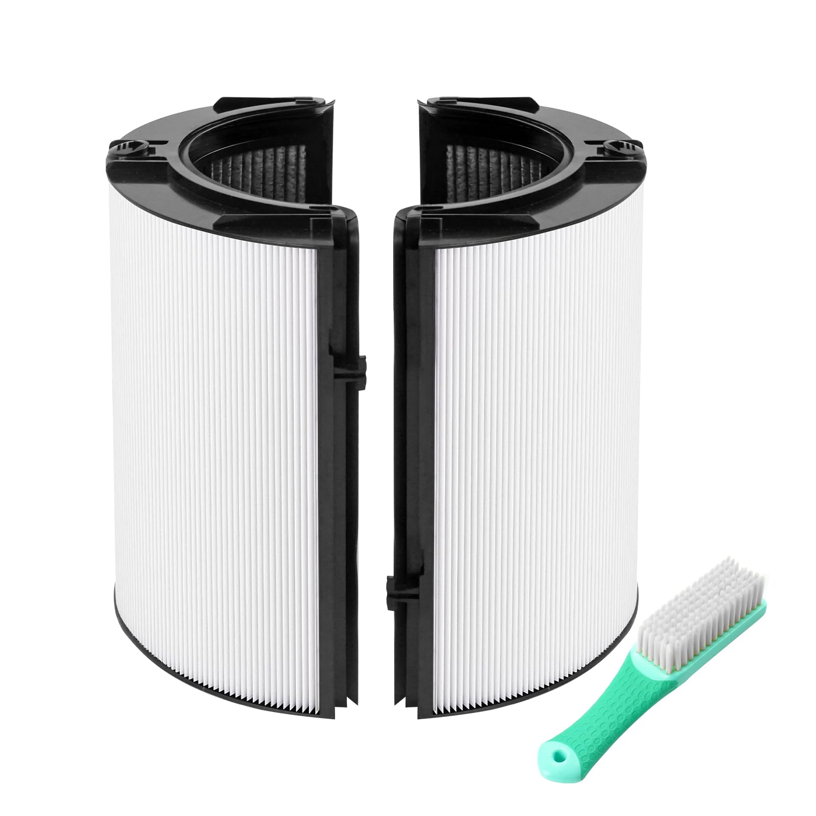 360° Combi Glass Efficient and Activated Carbon Filter Fit For Dyson TP07 HP07 TP10 HP10 TP06 HP06 TP04 HP04 PH01 PH02 PH03 PH04 TP09 HP09 Air Purifier, 2-in-1 Replacement Filter