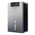 KeepGlad Dehumidifier, 98OZ Dehumidifiers for Home(1000sq.ft), Humidity Display Dehumidifier for Basement Bathroom Bedroom, Auto Shut Off, Washable Filter, Drain Hose, Timer, 7 Ambient Lights, Gray