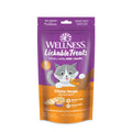 Wellness Lickable Soft Puree Cat Treats, All Lifestages, Kitten to Senior, Natural, Grain Free, Chicken Flavor, 0.4 oz, Pack of 6 Tubes