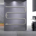 Bathroom Wall Heater Towel Warmer,Electric Towel Warmer Rail, 304 Stainless Steel Wall Mount Towel Warmer Drying Rack for Bathroom Chrome Polished 69.5 × 63 × 8.5 inch