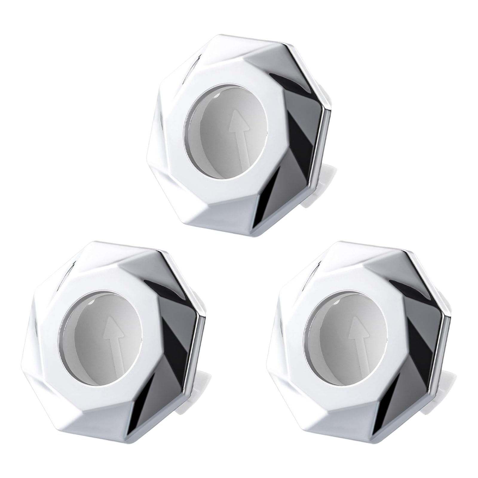 3Pieces Sturdy Overflows Covers Convenient for Bathroom and Kitchen Supplies Sink Basins Easy to Installion Designs