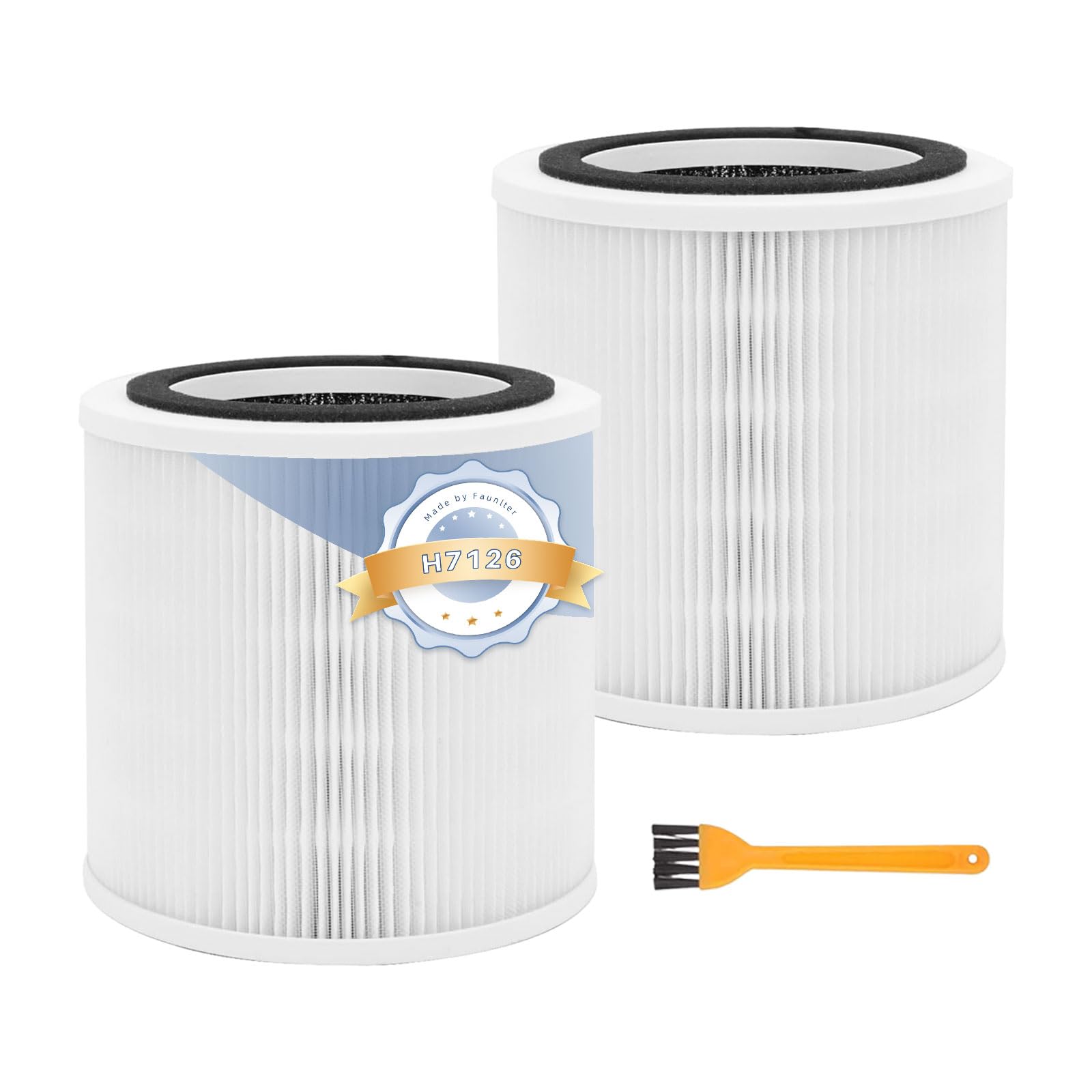 2 Pack H7126 Replacement Filters Compatible with Govee Air Purifier Filter, 3-Stage Air Filter Replacement for H7126 Fit for GoveeLife Air Purifier Filter, Replace Part to H7126-RF