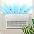 AirFlow Pro Window AC Deflector with Negative Ion Air Purifier - Universal Window Air Conditioner Vent Deflector, Improves Cooling & Air Quality, Energy Saver, Easy Install for Bedroom, Office, Home