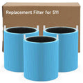 3 Packs 511 AllergenBlock Filter Compatible with Blueair Blue Pure 511 Air Cleaner Purifier, Blue