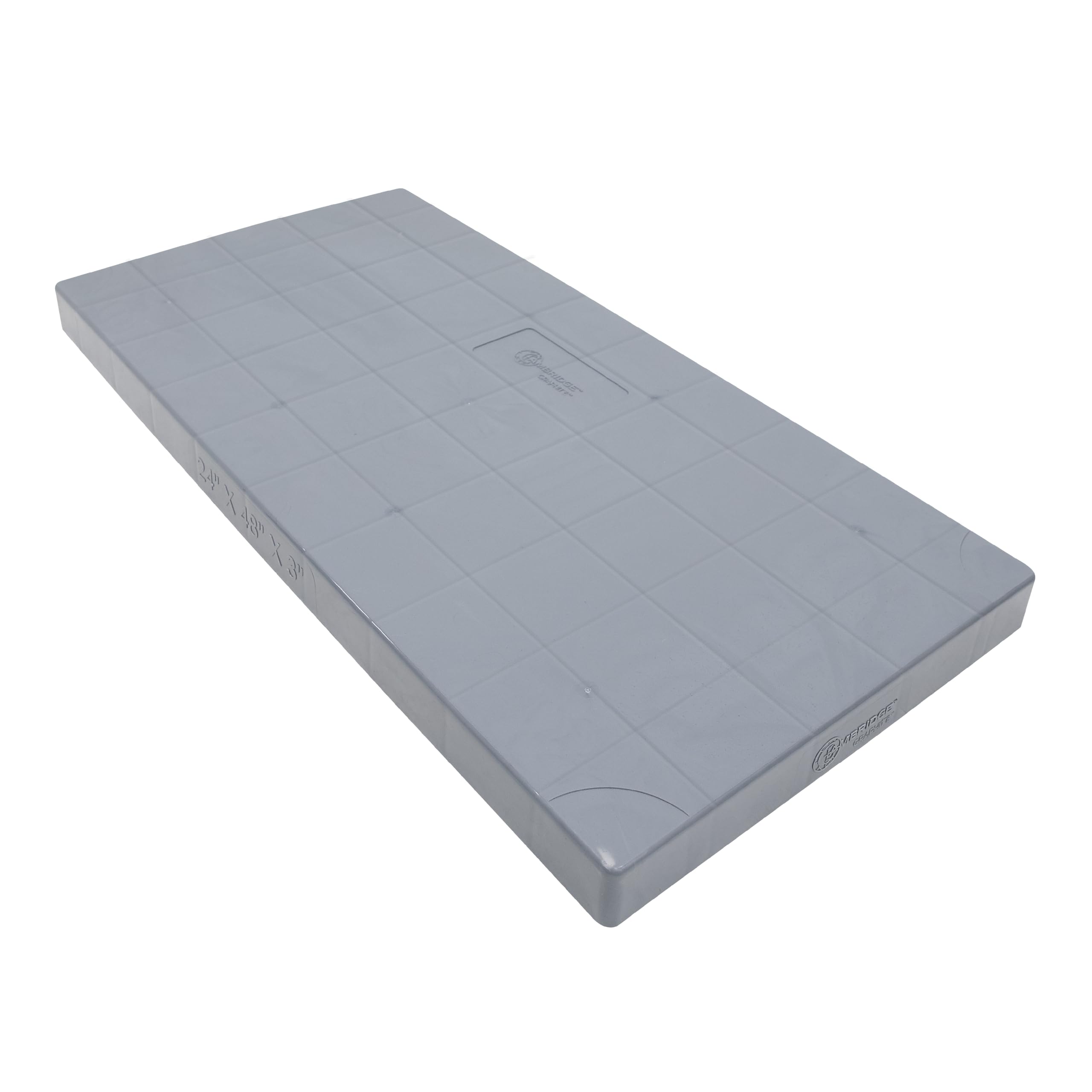 Cambridge Gray AC Condenser Pad/Base, 24x48x3 in – Supports Air Conditioner Units and Other Outdoor Equipment