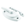 Prime-Line F 2588 Sash Lock, White, Single Pack | 2-1/16 in. Hole Centers, Fits Single and Double Hung Vinyl Windows, Diecast