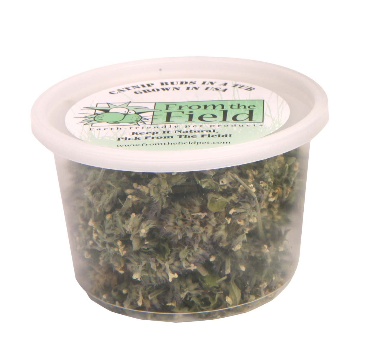 from The Field | Premium Whole Catnip Buds for Cats | Organic, USA-Grown, Fresh & Potent | Natural, Eco-Friendly Cat Treat for Play & Relaxation | Catnip for Indoor Cats | Resealable 0.5 Oz Tub