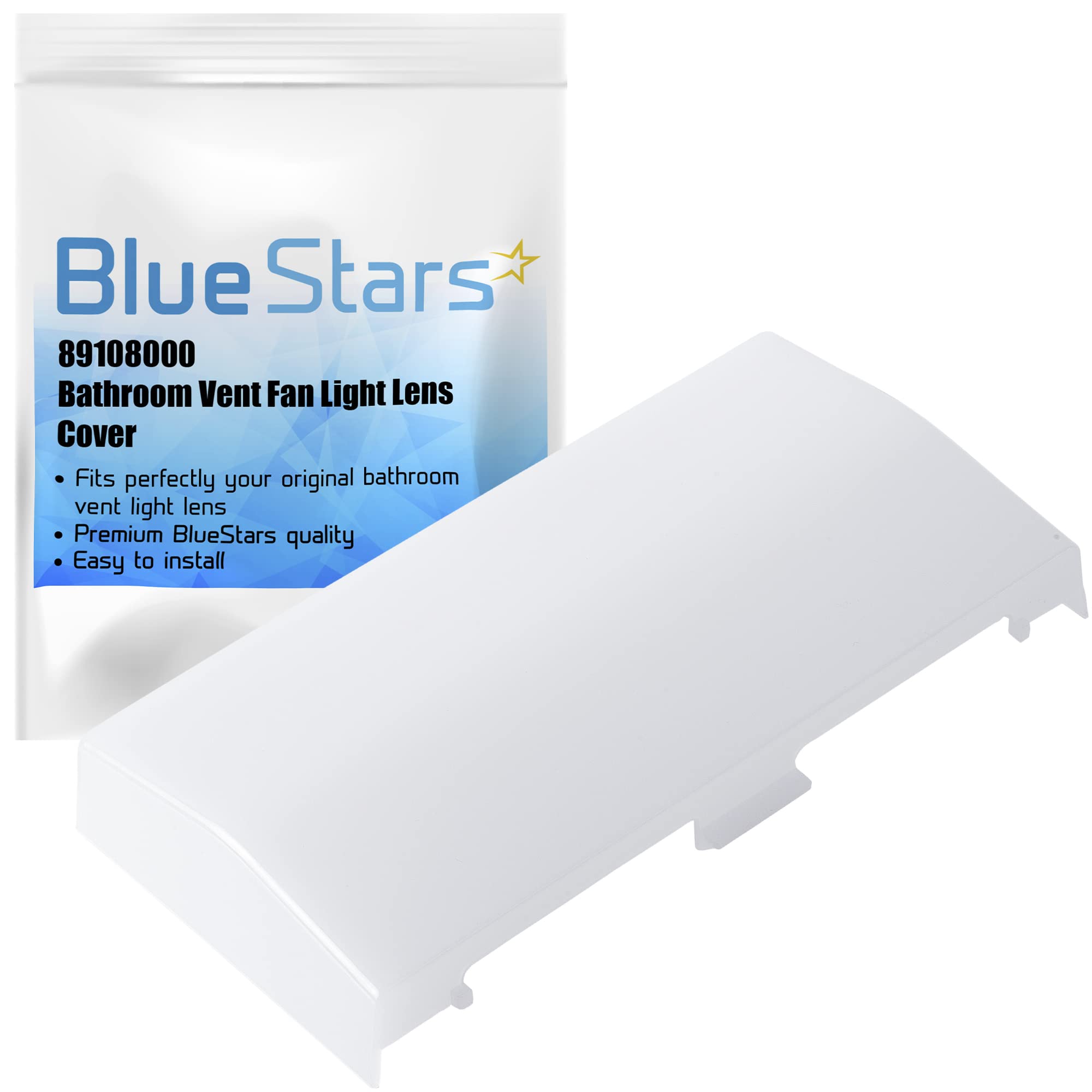 BlueStars 89108000 Bathroom Vent Fan Light Lens Cover – Fits Broan & NuTone 763RLN 769RF 770F VF705RCN VF707RCN – Replacement for 89108-000 AP5617085