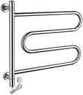Bathroom Wall Heater ElectricTowel Warmer CurvedTowel Bars, Stainless Steel ElectricTowel Rack(