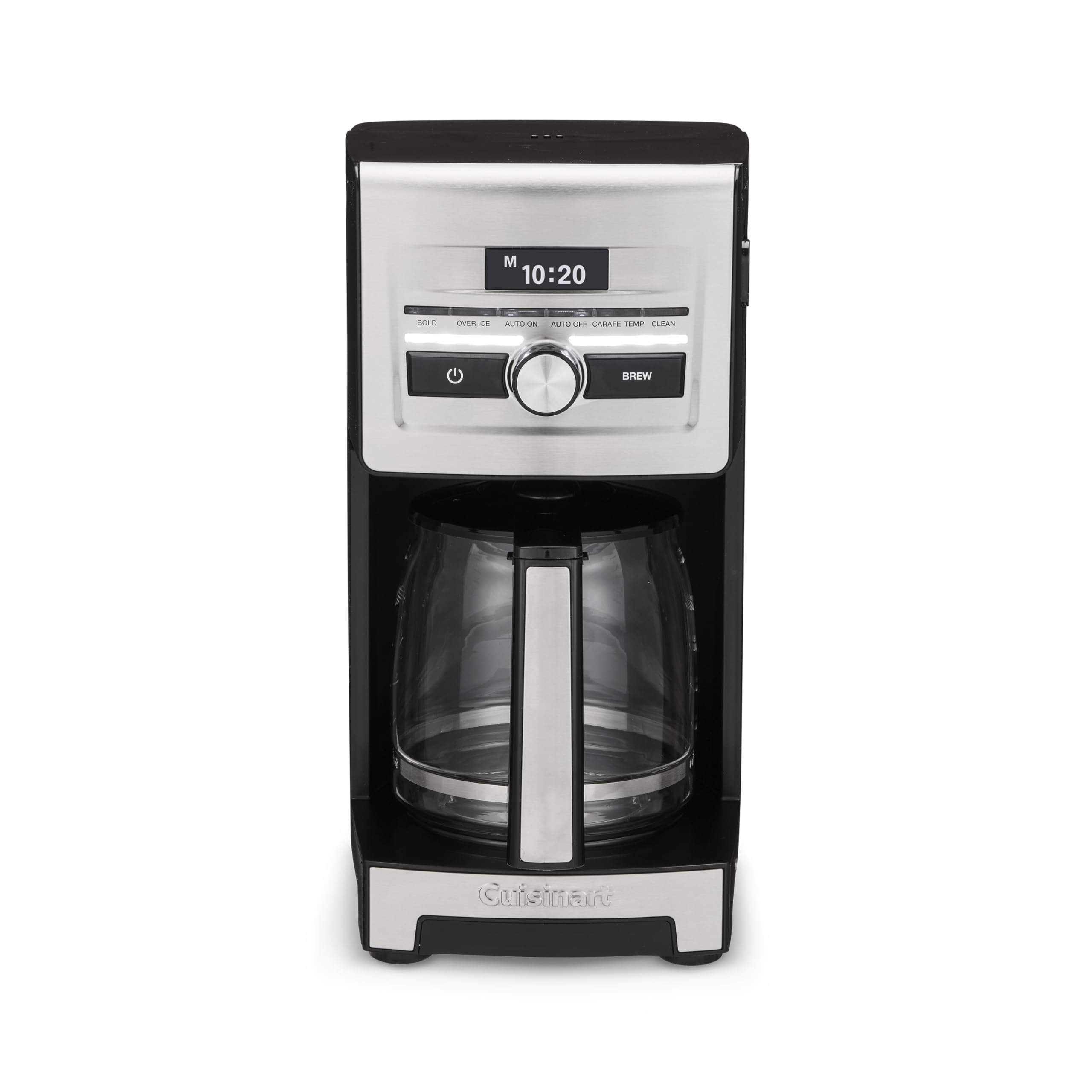 Cuisinart Personal Brew™ 12-Cup Coffee Maker, Automatic Coffee Machine, Programmable Coffee Maker for Home Brewing Convenience with Adjustable Brew Strength, Stainless Steel/Black, DCC-12