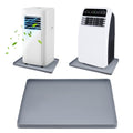 Portable AC Drip Pan, 20''x16'' Portable Air Conditioner Drip Pan, Prevent Water Leakage and Protect Floor & Carpet, Non-Slip Soft Silicone Mat with Raised Edge, for Under Portable AC Unit Drip Tray